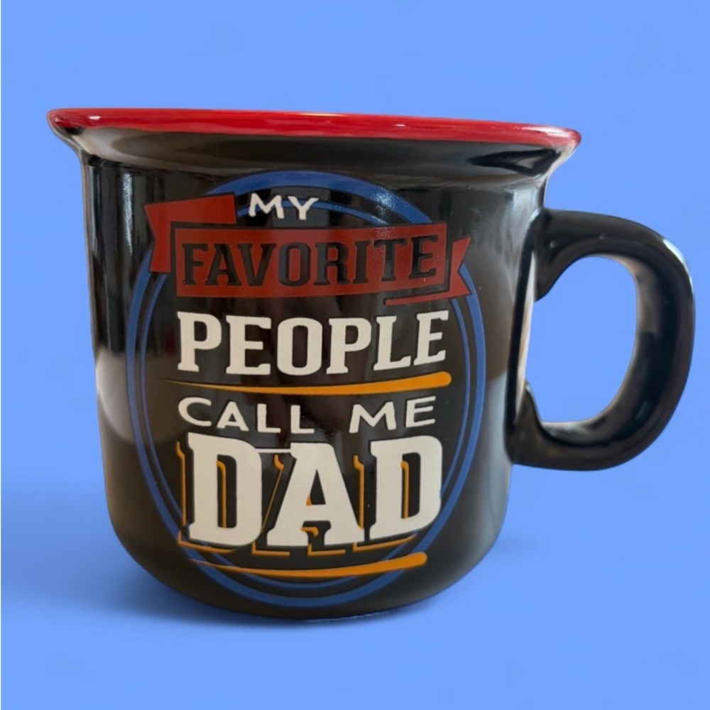 Ceramic Camper Mug Coffee Cup My Favorite People Call Me Dad Father's Day